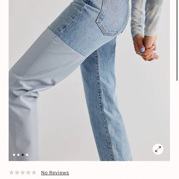 AGOLDE  90’s pinch waist pieced  jeans new with tags size 24 - Picture 6 of 13